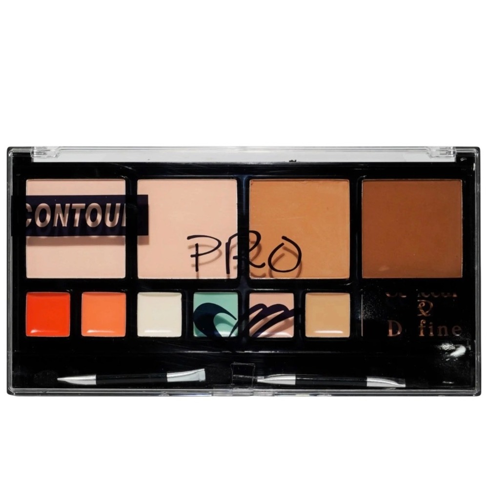 Amuse Pro Conceal & Define Contour Palette 12 Shades Cream Powder KL165 NEW